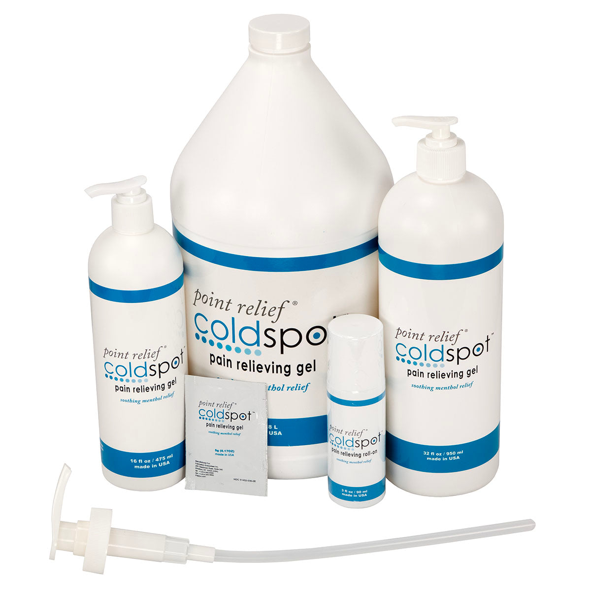 Point Relief ColdSpot Lotion - Gel Tube - 4 oz, 144 each