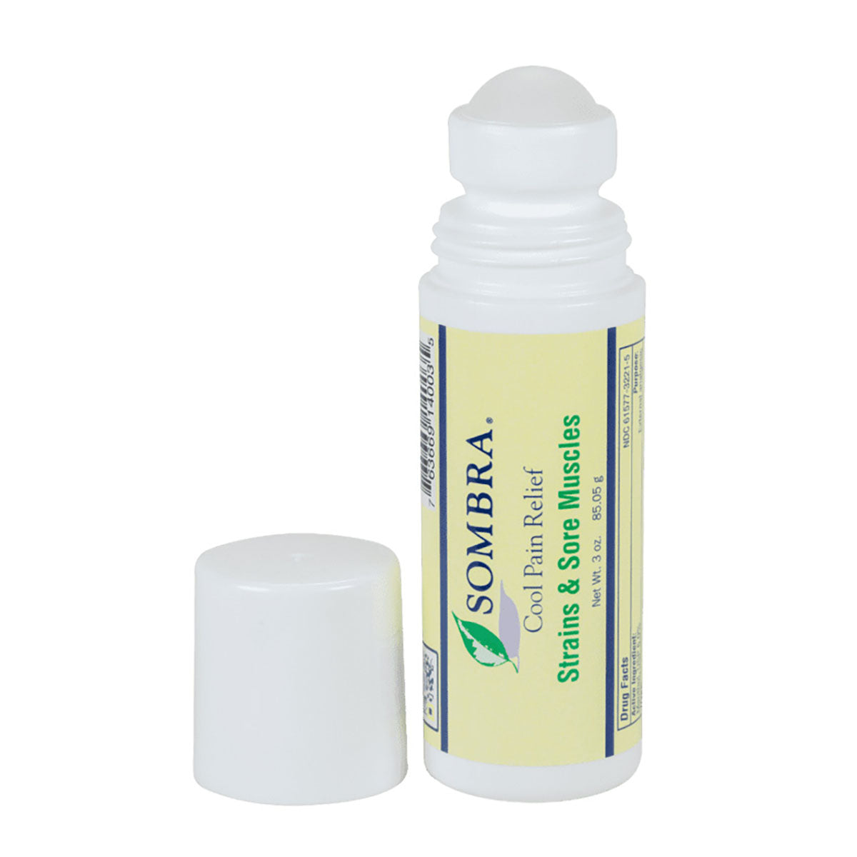 Sombra Cool Pain Relief - Strains and Sore Muscles, 3 oz Roll-On
