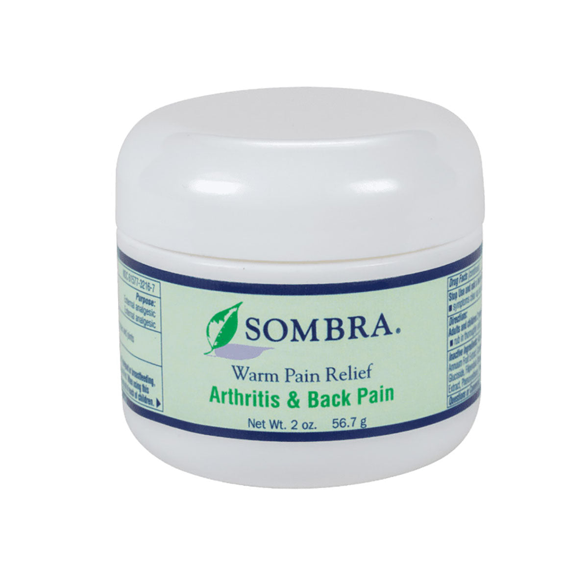 Sombra Warm Pain Relief - Arthritis and Back Pain, 2 oz Jar