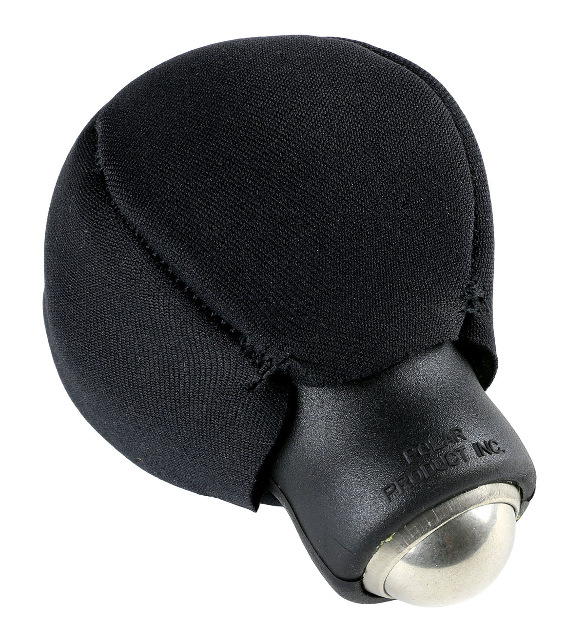 Roller Ice ball-style ice massager fitted neoprene bulb cover
