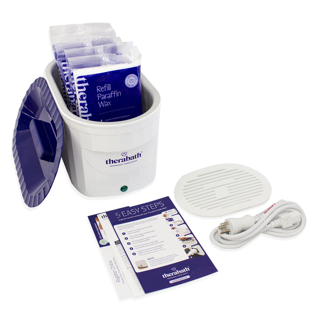 Therabath Professional Paraffin Bath with Paraffin Beads (6 x 1-lb Bags of Wintergreen), 220V
