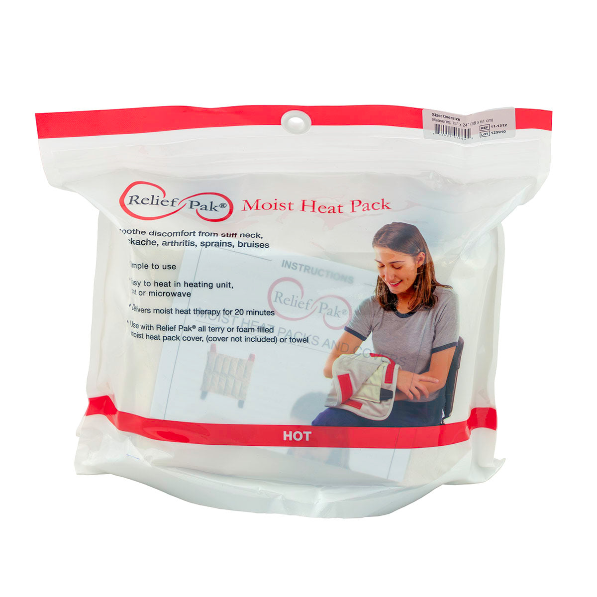 Relief Pak HotSpot Moist Heat Pack - oversize - 15