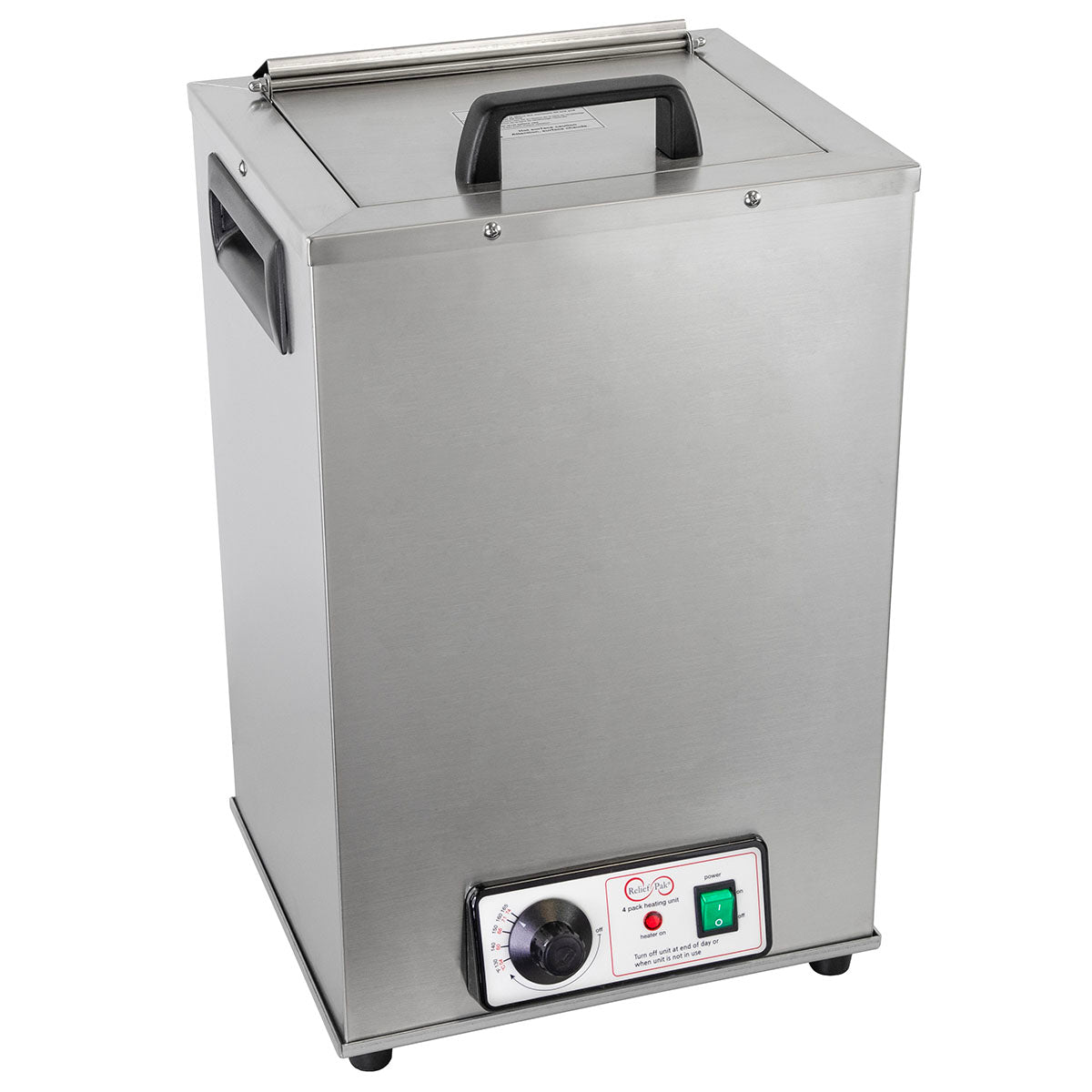 Relief Pak Heating Unit with Metal Top, 4-Pack Capacity, Stationary, 220V
