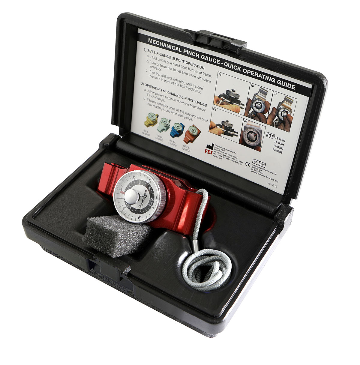 Baseline Pinch Gauge - Mechanical - Red - 60 lb Capacity