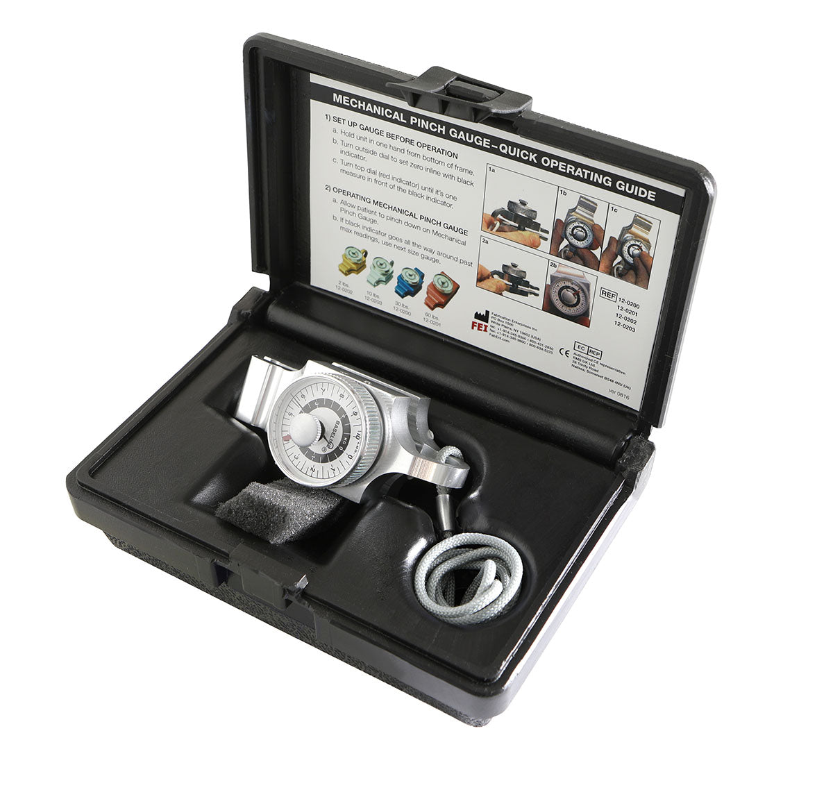 Baseline Pinch Gauge - Mechanical - Silver - 10 lb Capacity