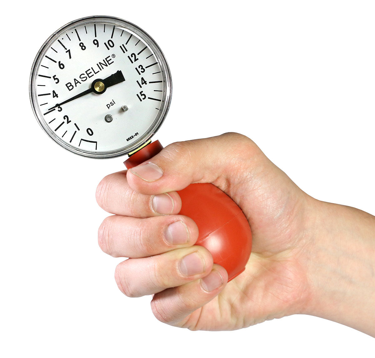 Baseline Dynamometer - Pneumatic Squeeze Bulb - 15 PSI Capacity, no reset