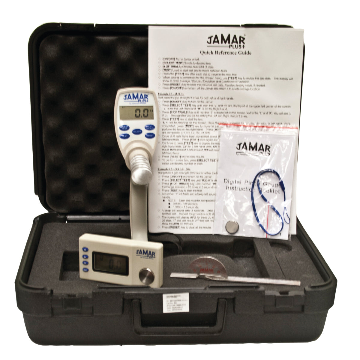 Jamar Hand Evaluation - 3-piece Set - Features Plus+ Digital 200 lb HHD and 50 lb HPG