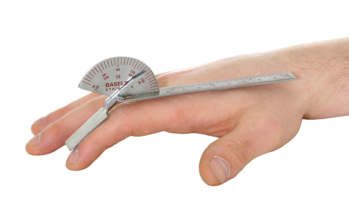 Baseline Finger Goniometer - Metal - Standard - 6 inch, 25-pack