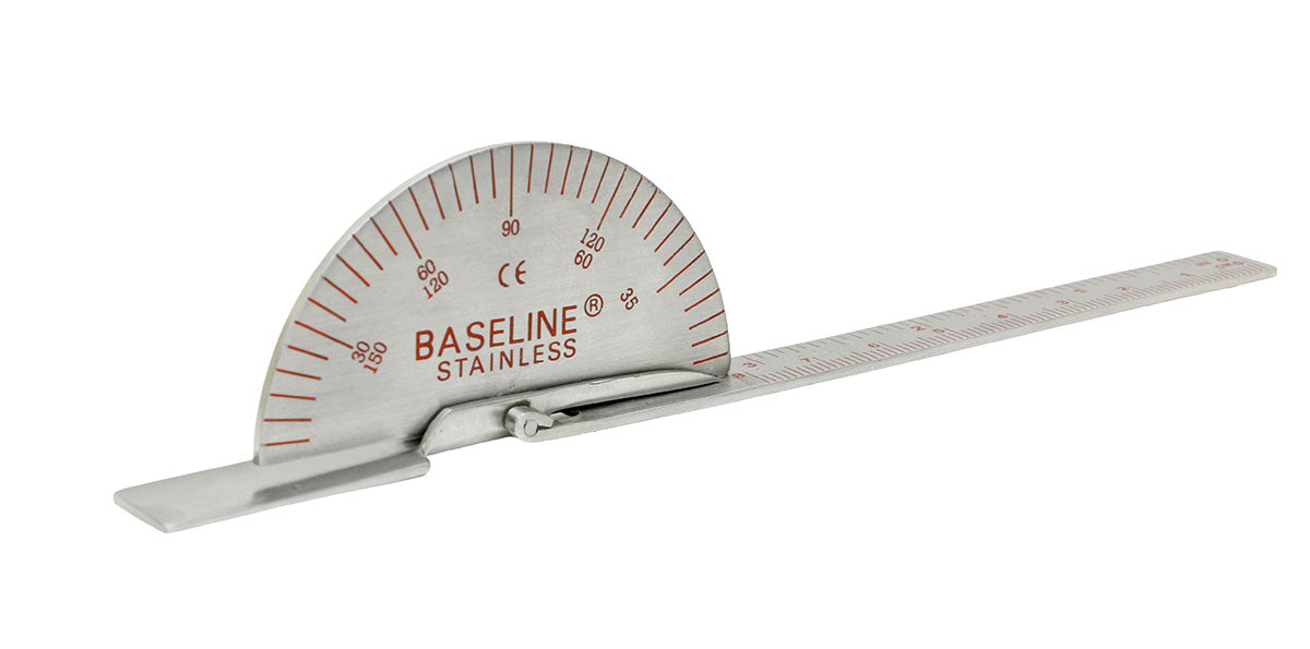 Baseline Finger Goniometer - Metal - Deluxe - 6 inch, 25-pack