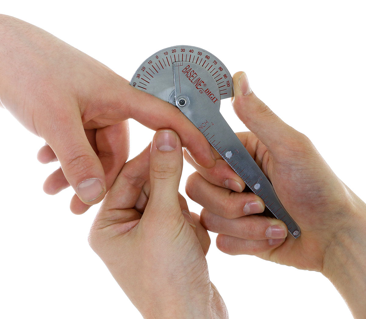 Baseline Finger Goniometer - Metal - 1-finger Design - 6 inch