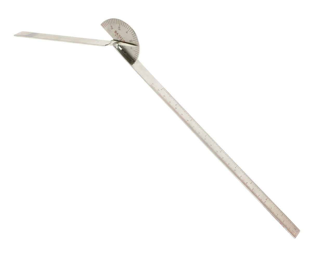 Baseline Metal Goniometer - 180 Degree Range - 18 inch Legs