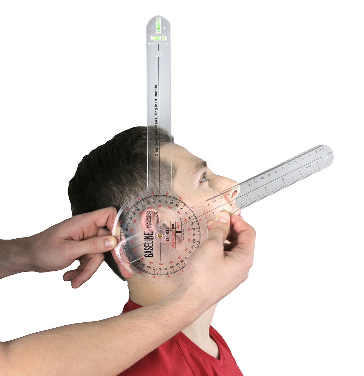 Baseline Plastic Absolute+Axis Goniometer - 360 Degree Head - 12 inch Arms