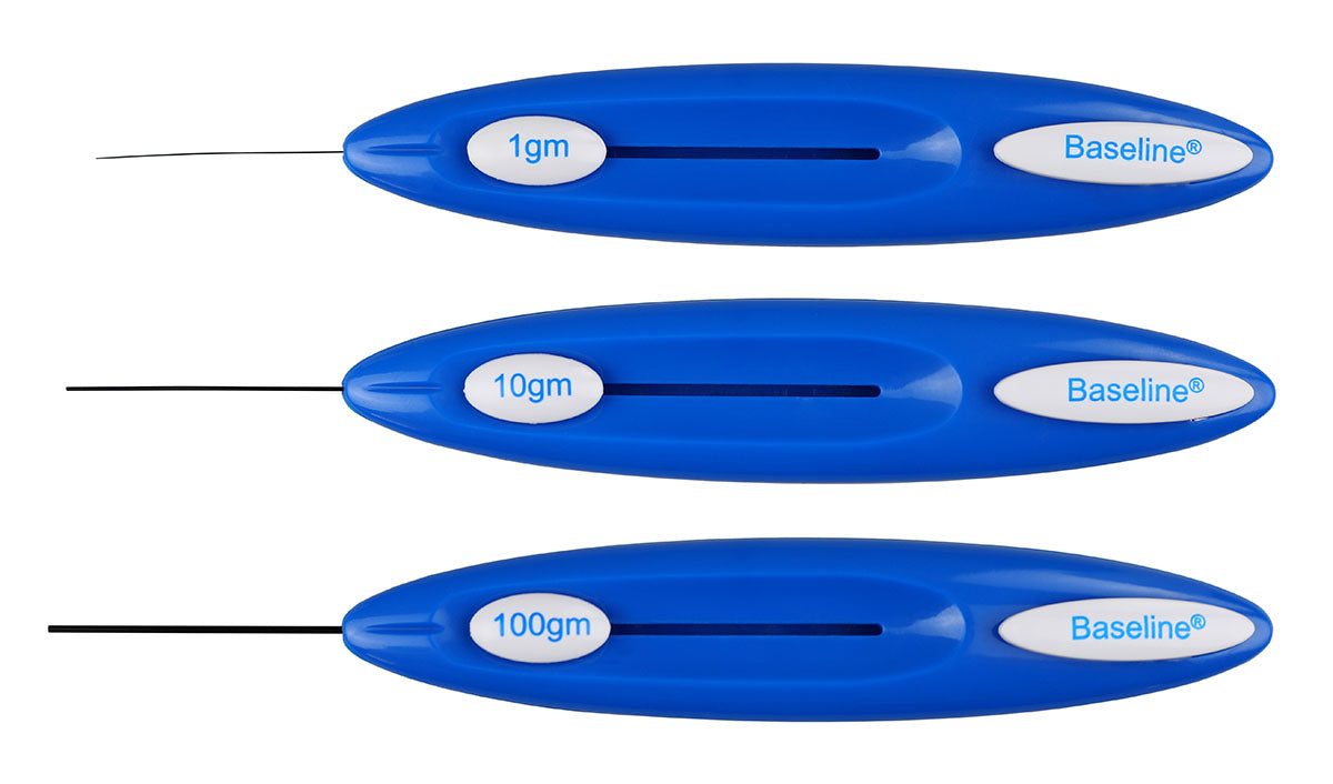 Baseline Monofilament - Retracting Filament - 3-piece Set (1,10 and 100 gram)