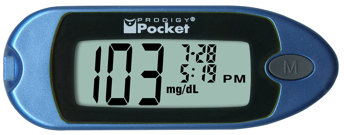 Prodigy Pocket Blood Glucose Monitoring System, Blue