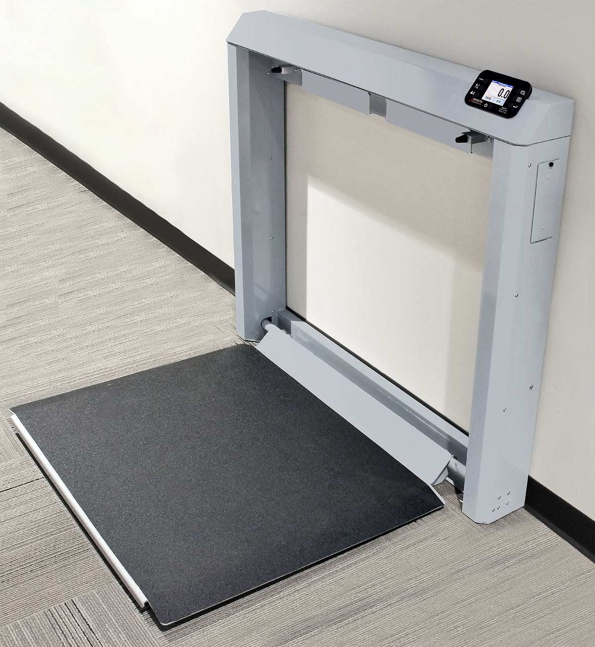 Detecto, 7550 Wheelchair Scale, Wall Mount, AC Adapter, Fold Down Platform, 1000 lb x  0.2 lb