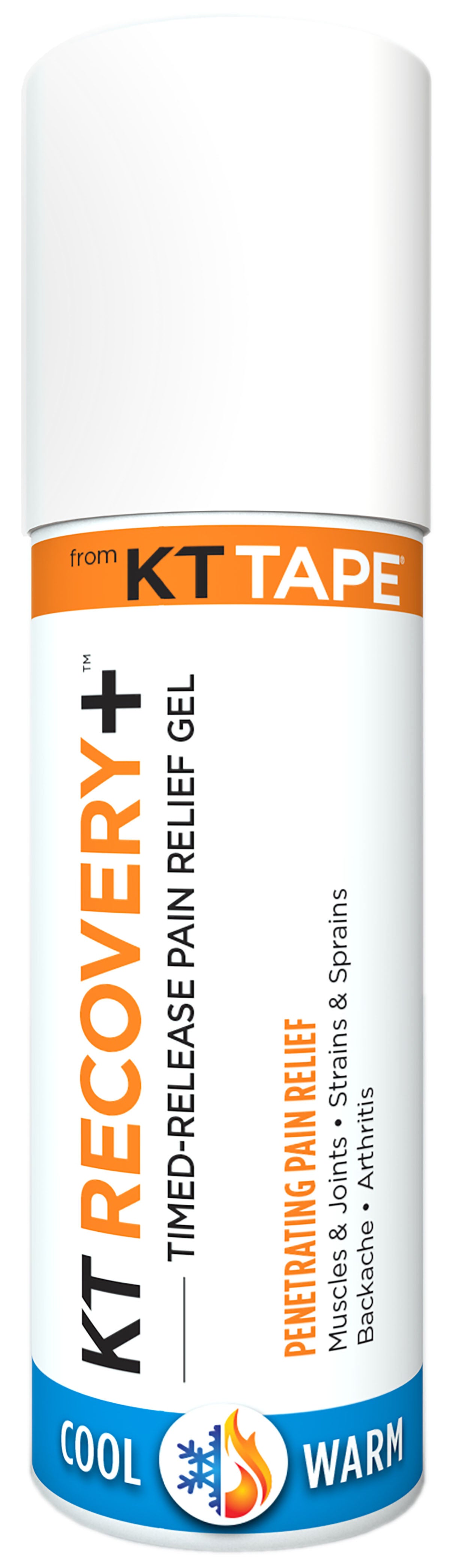 KT Recovery+, Pain Relief Gel, 3.0 oz roll-on