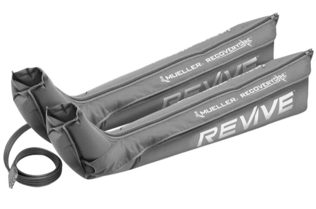 Mueller RecoveryCare REVIVE, Additional Garments, Full Leg Boot (Small, Pair, Grey)