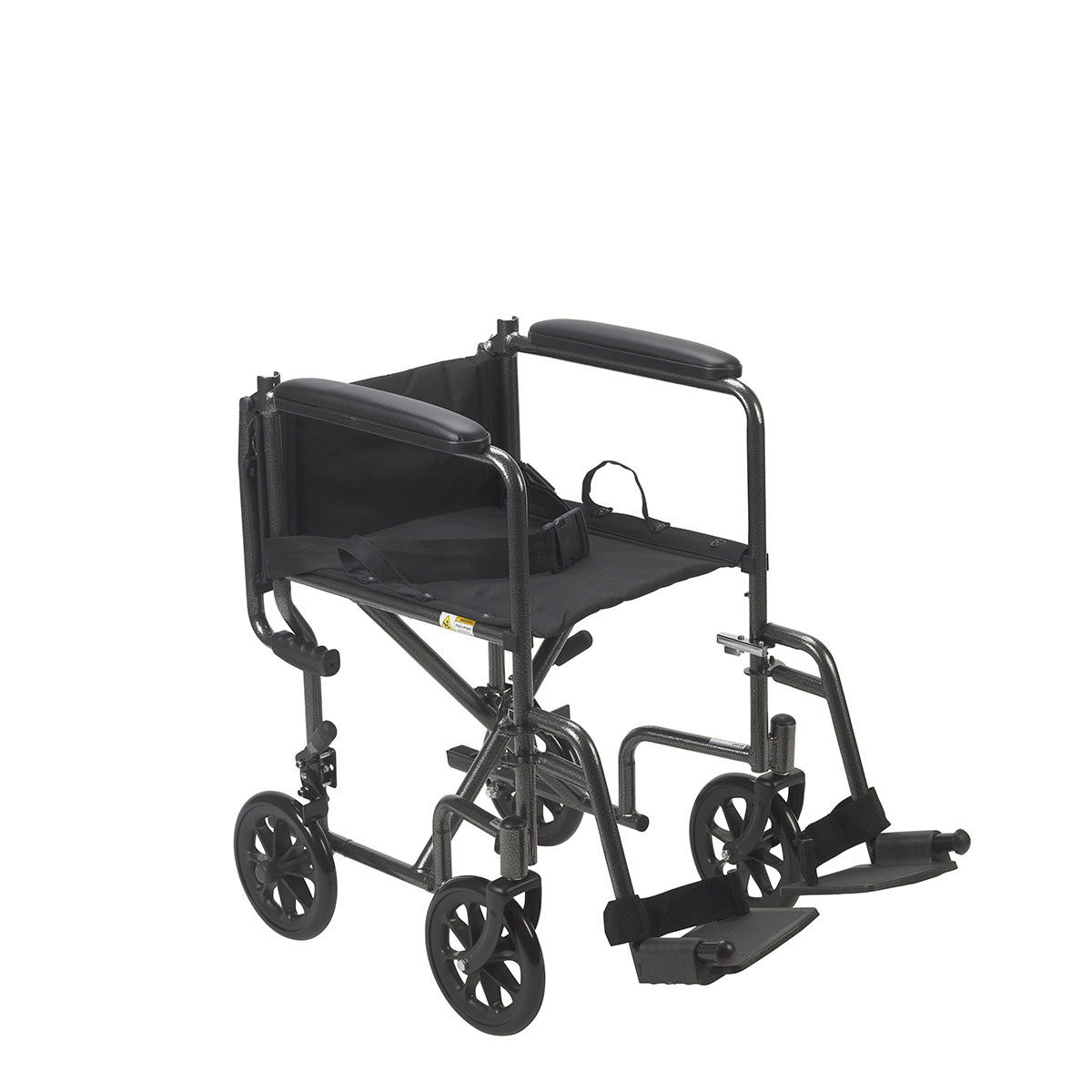Drive, Lightweight Steel Transport Wheelchair, Fixed Full Arms, 19