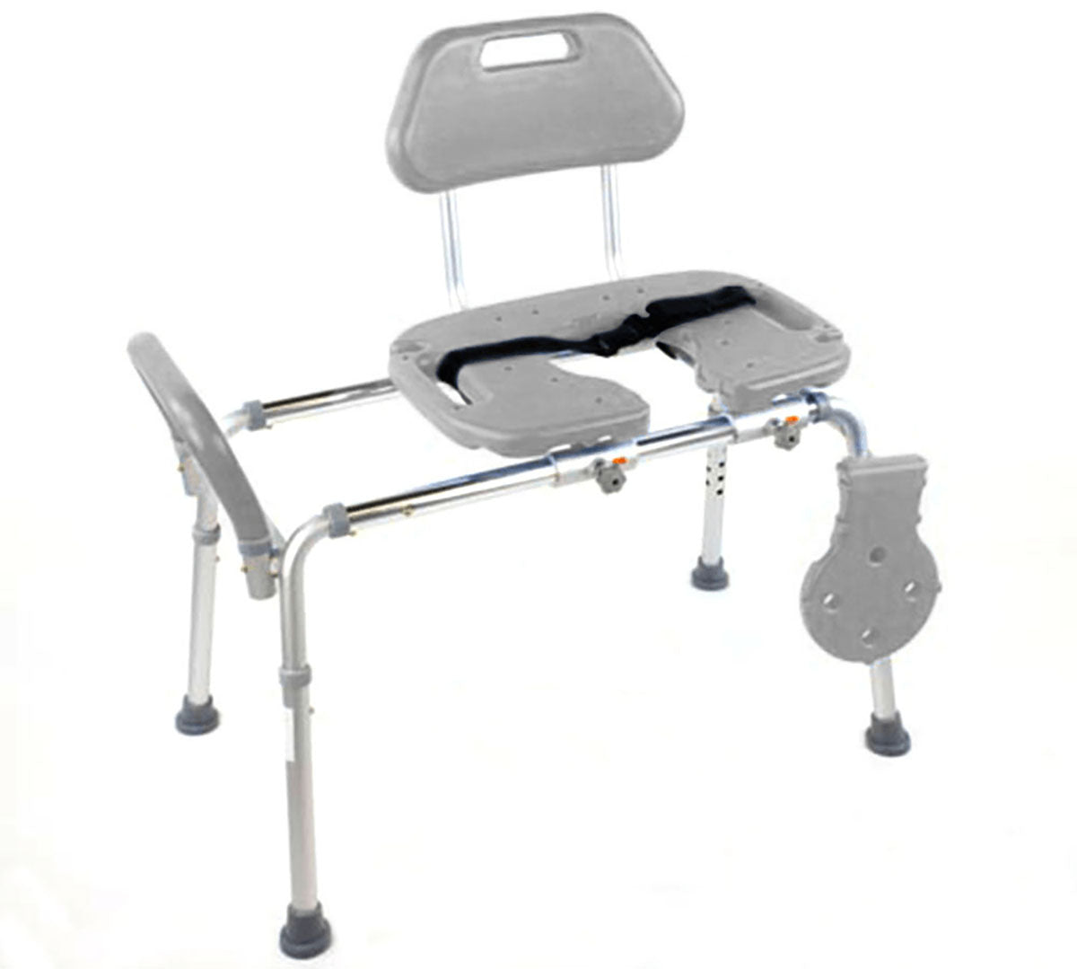 HydroGlyde Sliding Bath Bench, Gray