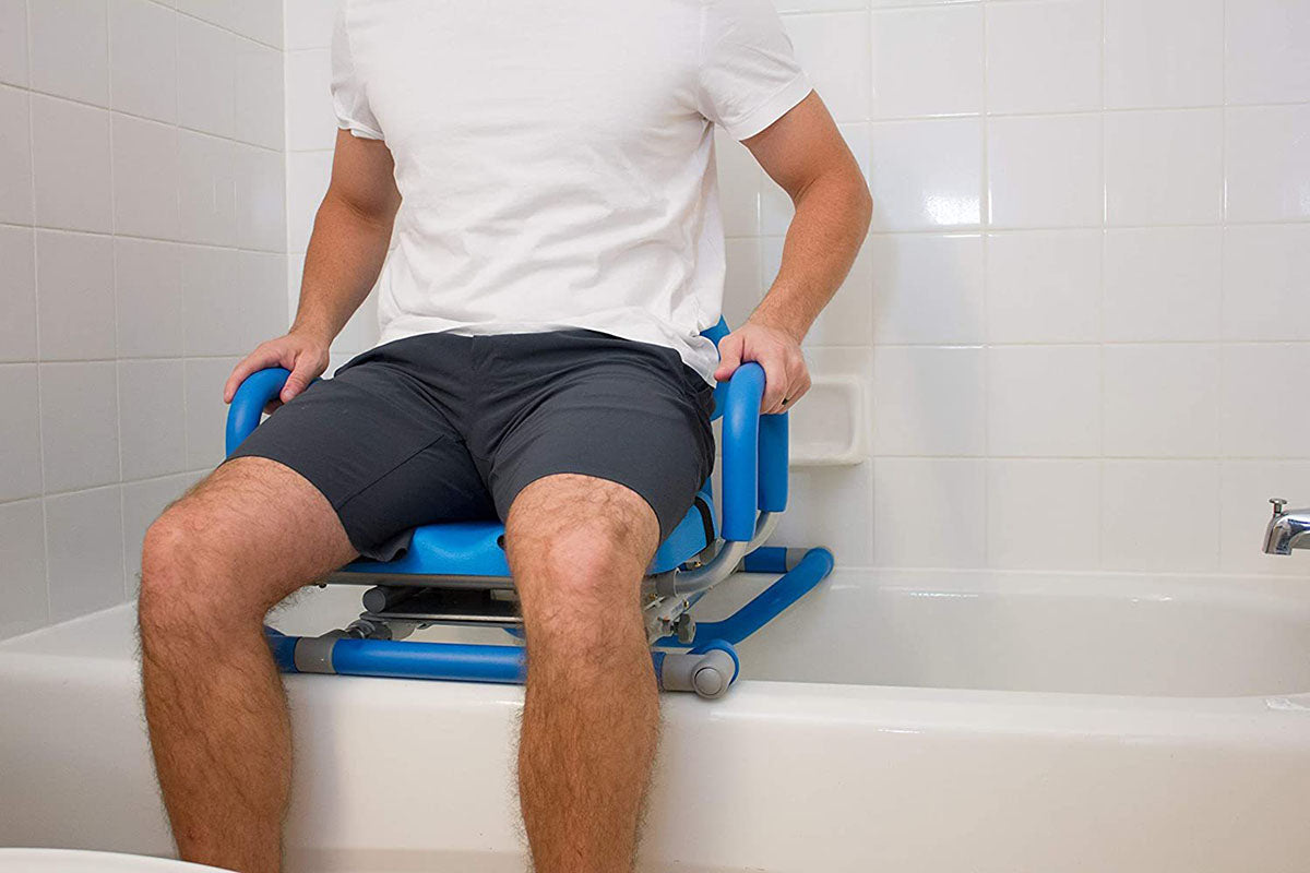 HydroSlide Bath Chair, Padded Swivel Seat