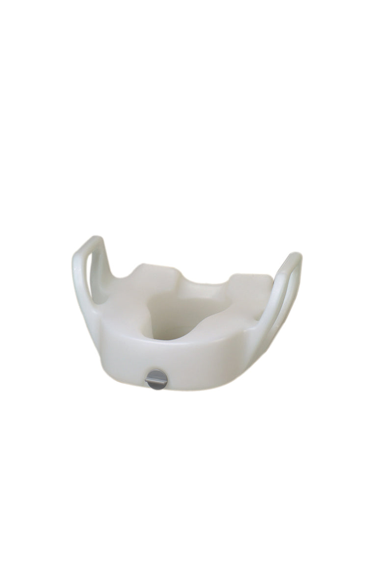 Elevated toilet seat with arms 