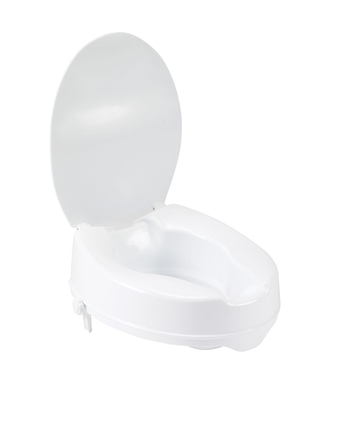 Drive, Raised Toilet Seat with Lock and Lid, Standard Seat, 4
