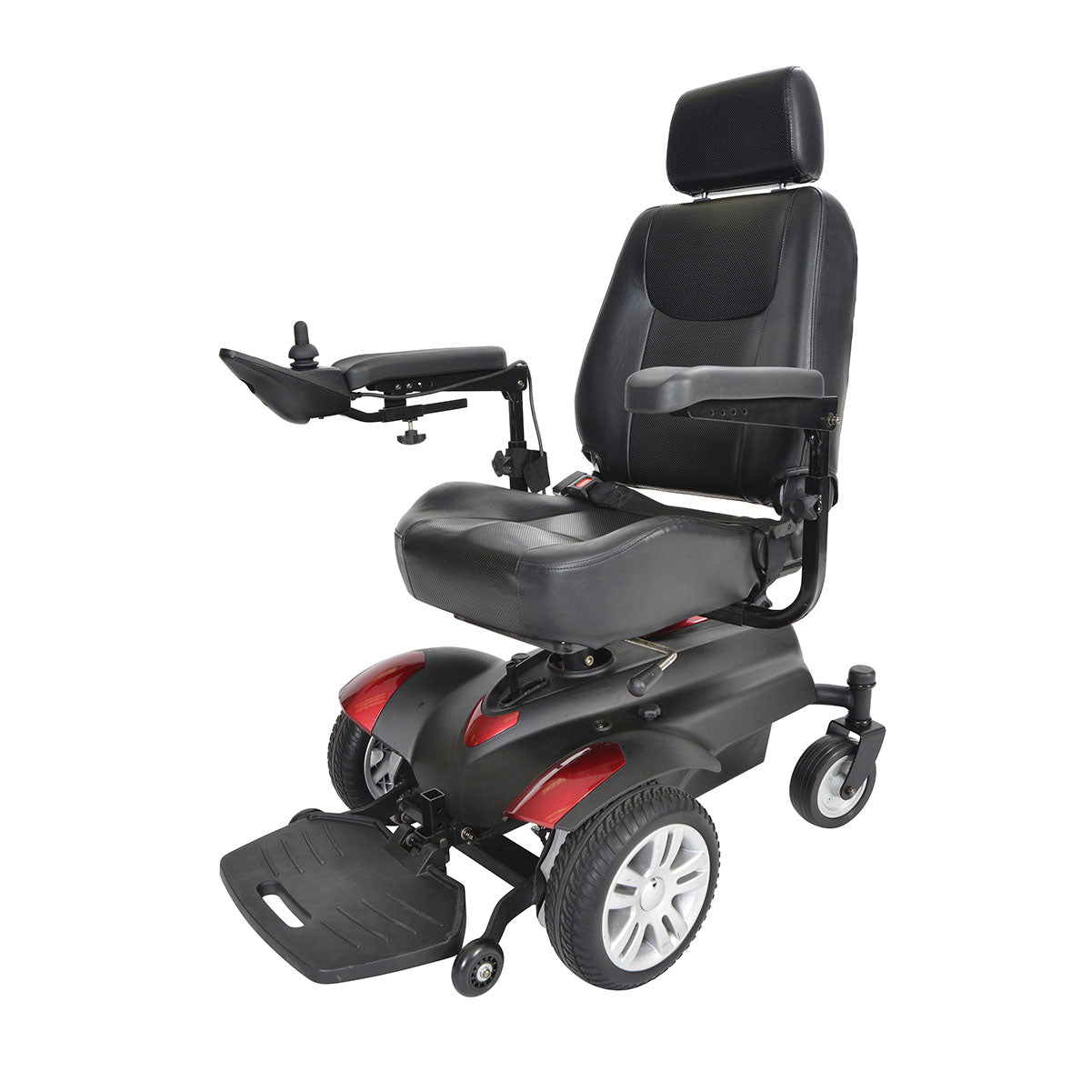 Drive, Titan Transportable Front Wheel Power Wheelchair, Full Back Captain's Seat, 20