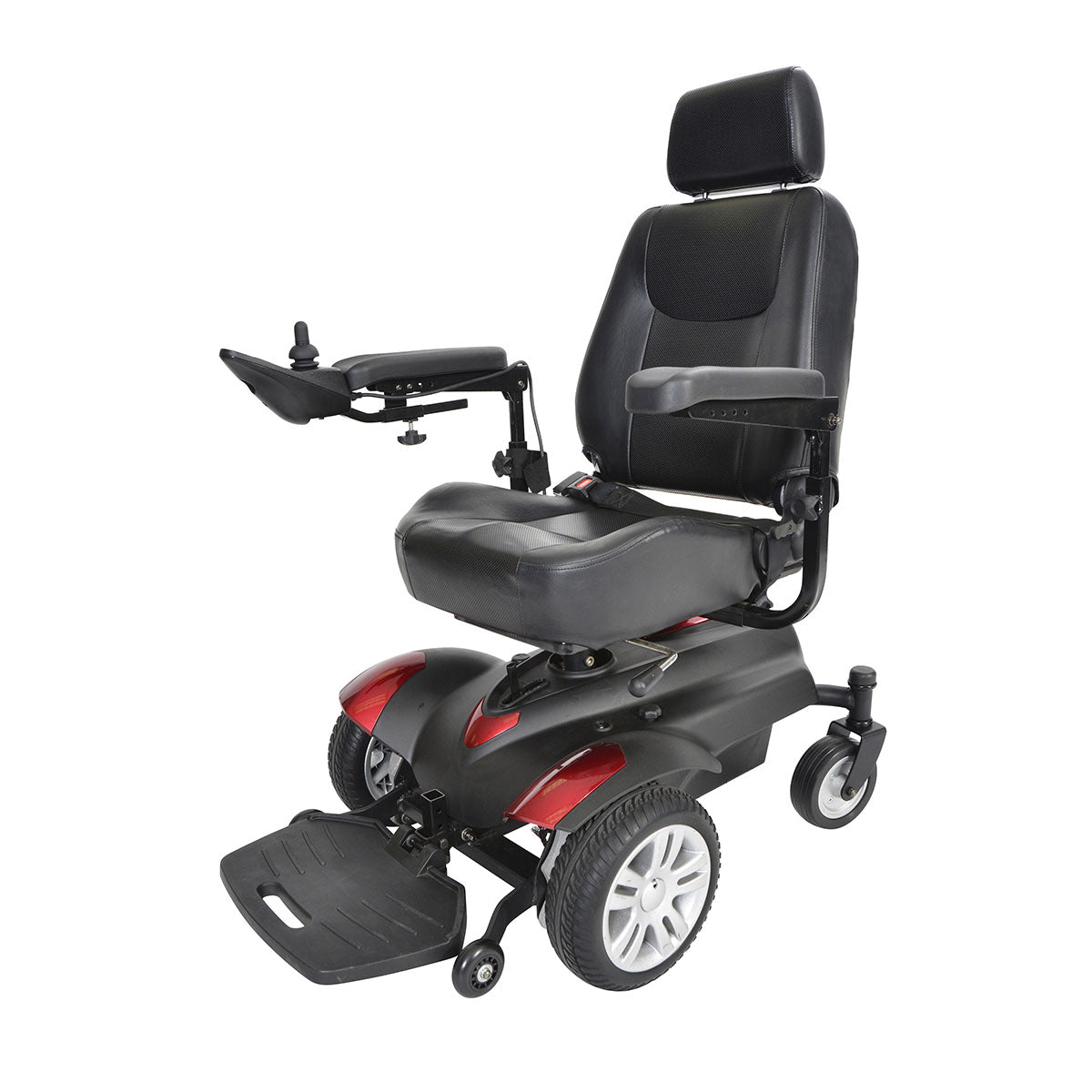 Drive, Titan X23 Front Wheel Power Wheelchair, Full Back Captain's Seat, 20