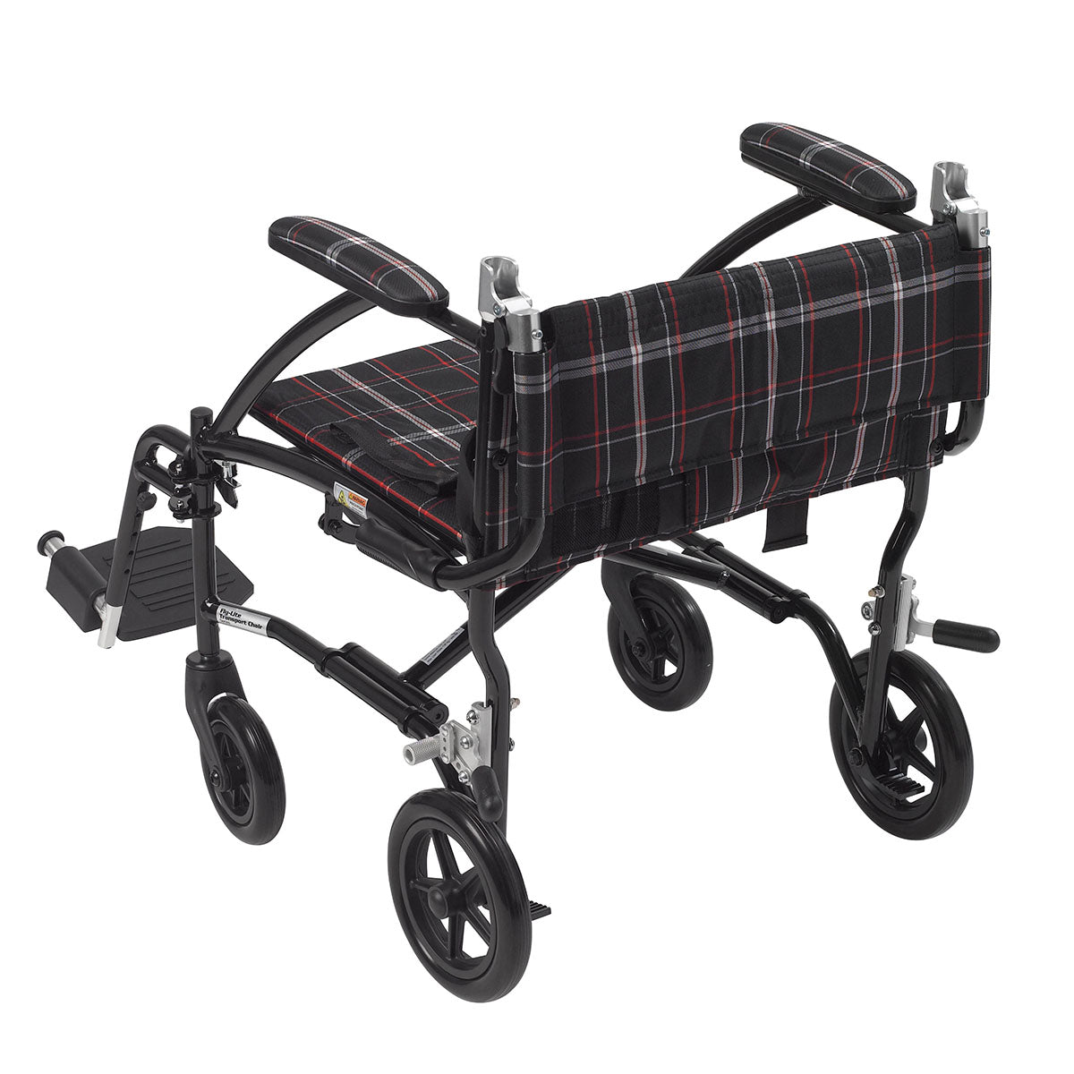 Drive, Fly Lite Ultra Lightweight Transport Wheelchair, Black