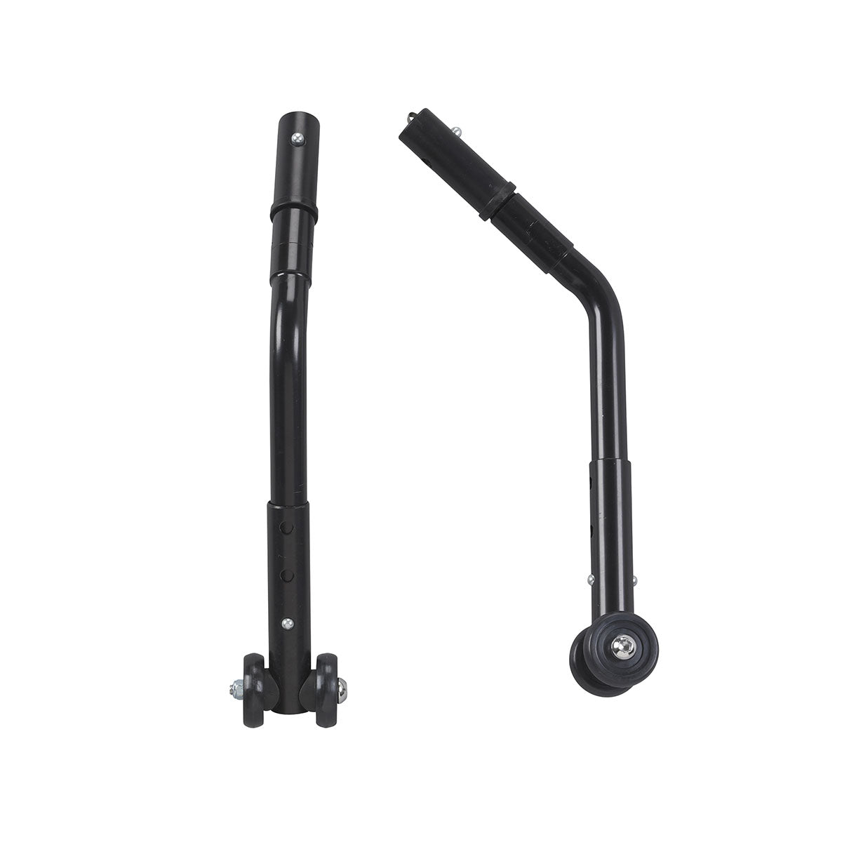 Drive, Adjustable Universal Wheelchair Anti Tipper with Wheels, Black, 1 Pair
