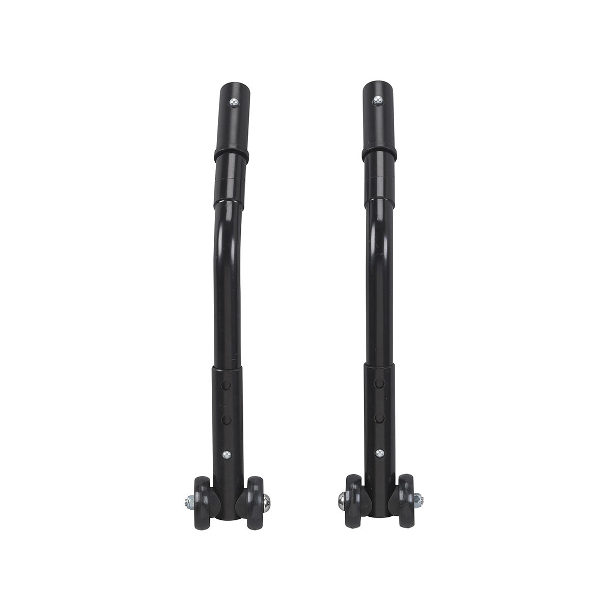 Drive, Adjustable Universal Wheelchair Anti Tipper with Wheels, Black, 1 Pair