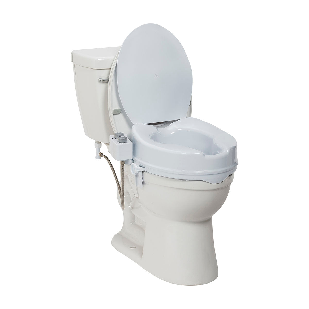 PreserveTech Raised Toilet Seat with Bidet, Ambient Water Temp