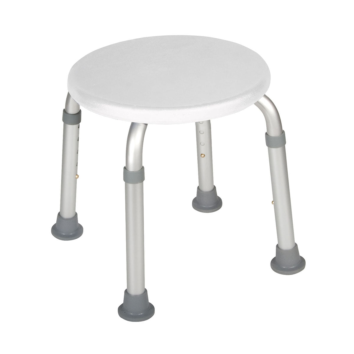 Drive, Adjustable Height Bath Stool, White