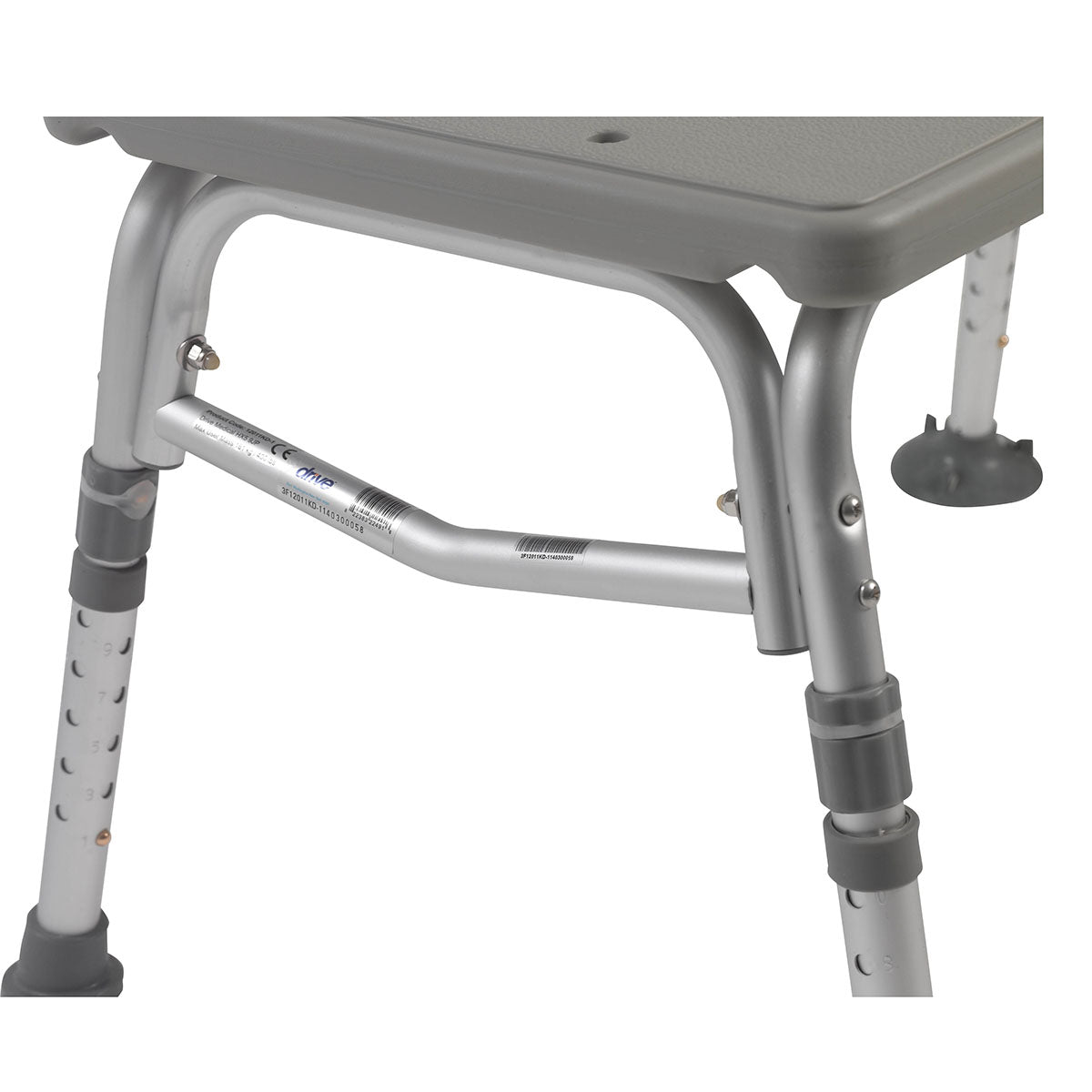 Drive, Plastic Tub Transfer Bench with Adjustable Backrest