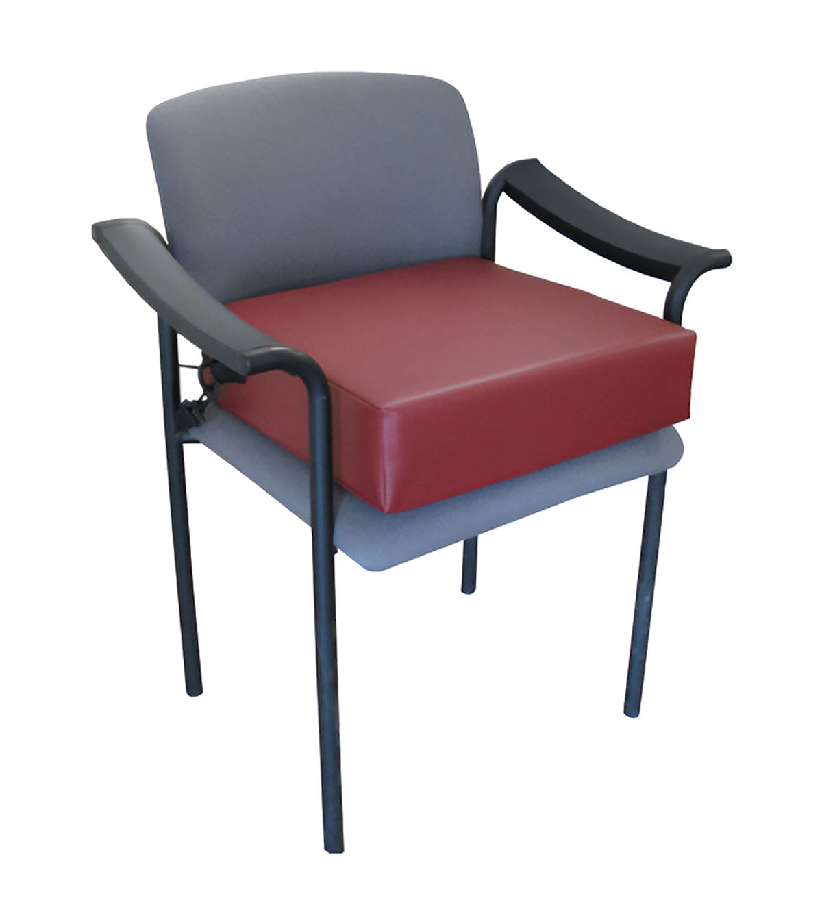 High elevating seat cushion, Burgundy